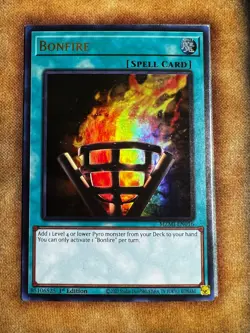 Yugioh Bonfire MZMI-EN016 Ultra Rare 1st Ed NM - Image 1