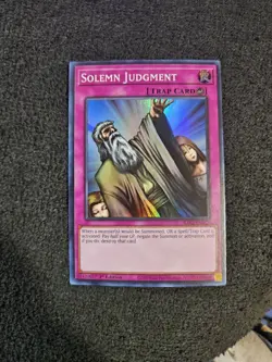 Yugioh! Solemn Judgment - 1st Ed Super Rare - RA02-EN075 - NM - Image 1