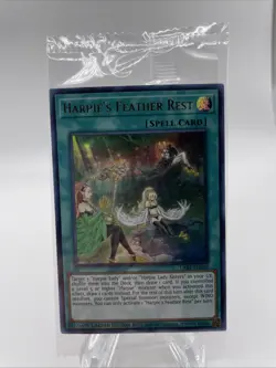 Yugioh Harpie’s Feather Rest LART-EN029 Ultra Rare Lost Art Promo SEALED - Image 1