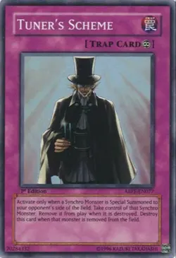 [SUPER RARE] YuGiOh - Tuner's Scheme - LP/MP (See Description) ABPF-EN077 1st Ed - Image 1