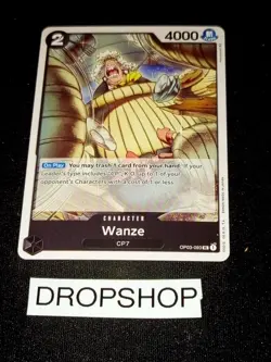 CARTE ONE PIECE ANGLAISE OP03-093 WANZE MINT OP03 ENGLISH CARD - Image 1