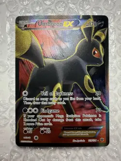 Pokemon Fates Collide Umbreon EX 119/124 Full Art Holo Pokemon Card Nearmint NM+ - Image 2