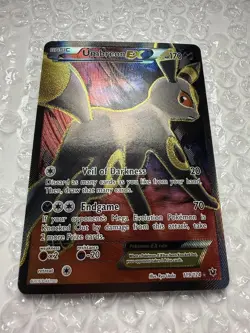 Pokemon Fates Collide Umbreon EX 119/124 Full Art Holo Pokemon Card Nearmint NM+ - Image 3