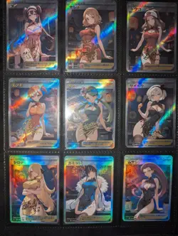 Sonia New Years CUSTOM Waifu Holo Textured Full Art Trainer Card Pokemon - Image 2