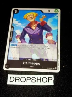 CARTE ONE PIECE ANGLAISE OP03-091 HELMEPPO MINT OP03 ENGLISH CARD - Image 1