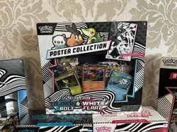 Pokemon Black Bolt & White Flare Bundle ETB Binder Poster Unova Mini Tins NEW - Image 5