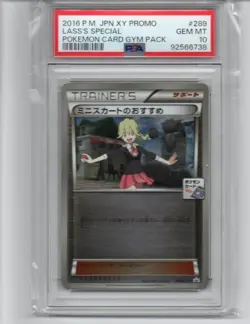 [PSA10] ya24 Psa10 Pokemon Card Gym Limited Promo 2016 Mirror 289/Xy-P Miniskirt - Image 1