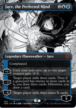 MTG: Phyrexia:ONE: Borderless Jace, the Perfected Mind: Lightly Played Condition - Image 1