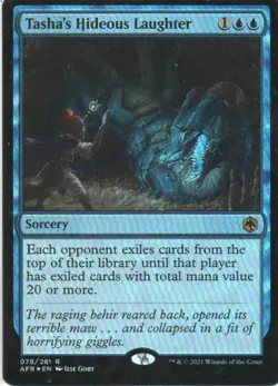 MTG: Adventures in the Forgotten Realms: Foil Tasha's Hideous Laughter: LP Con - Image 1