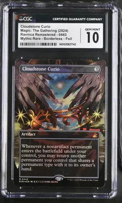 CLOUDSTONE CURIO Ravnica Remastered Anime Foil Mythic CGC 10 MTG [Nostalgium] - Image 1