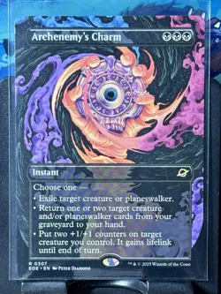 Archenemy's Charm (Borderless) - Reg - MTG - EOE - 0307 - RARE ~ NM - Image 2