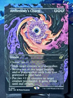 Archenemy's Charm (Borderless) - Reg - MTG - EOE - 0307 - RARE ~ NM - Image 3