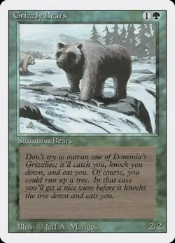 Grizzly Bears - Revised Edition (3ED) - MTG Rare English Non Foil - Image 1