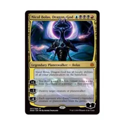 WOTC MtG War of the Spark Nicol Bolas, Dragon-God (MR) NM - Image 1