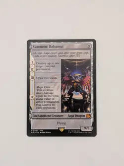 Final Fantasy MTG Summon: Bahamut Mythic Card #1 Near Mint Condition - Image 2