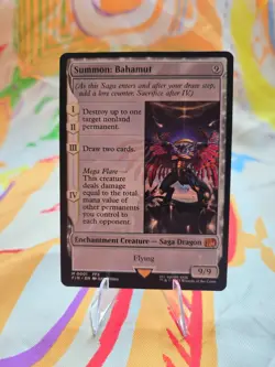 Final Fantasy MTG Summon: Bahamut Mythic Card #1 Near Mint Condition - Image 1