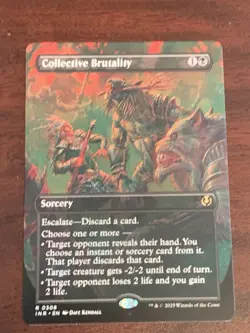 MTG Collective Brutality (Borderless) - 308 / English / Near Mint - Image 1