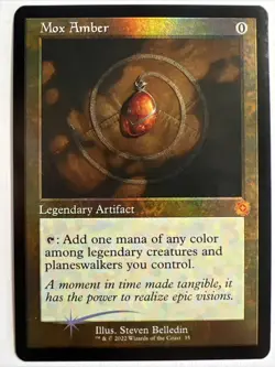 Mox Amber - Foil Retro Frame BRR LP MTG - Image 1