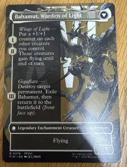 MTG Dion Bahamut's Dominant 376 Borderless Rare Regular Final Fantasy - Image 2