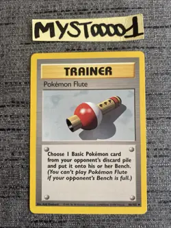Carte Pokemon Flute 86/102 Set De Base Wizard Anglais Occasion - Image 1