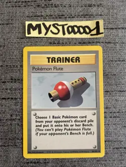 Carte Pokemon Flute 86/102 Set De Base Wizard Anglais Occasion - Image 1