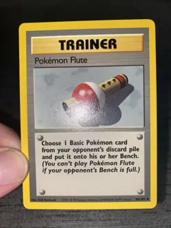 Carte Pokemon Flute 86/102 Set De Base Wizard Anglais Occasion - Image 3