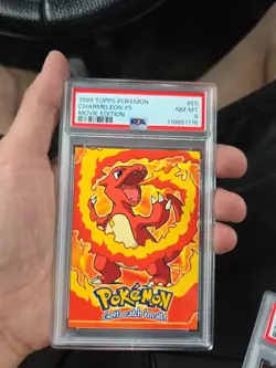 1999 Topps Pokemon Movie Edition Charmeleon Foil #E5 PSA 8 - Image 1