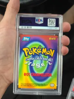 1999 Topps Pokemon Movie Edition Charmeleon Foil #E5 PSA 8 - Image 2