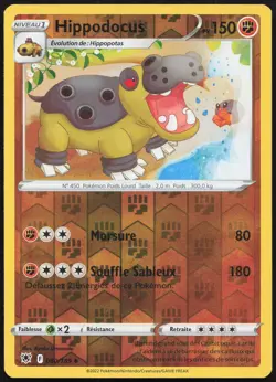 Carte Pokemon Hippodocus 080/189 Reverse Astres Radieux Francais - Image 1