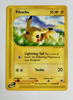 Pikachu 2002 Pokemon Expedition #124/165 * Near Mint - Image 1