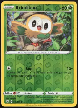 Carte Pokemon Brindibou 019/189 Reverse Astres Radieux Francais - Image 1