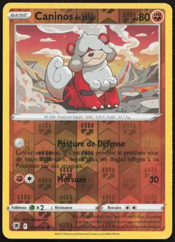 Carte Pokemon Caninos de Hisui 070/189 Reverse Astres Radieux Francais - Image 1