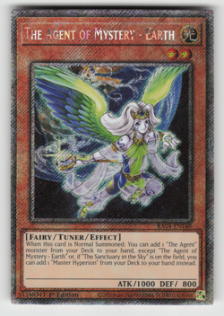 The Agent of Mystery - Earth Yugioh RA04-EN146 Platinum Secret Rare PSR NM - Image 1