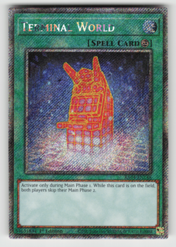 Terminal World Yugioh RA04-EN148 Platinum Secret Rare PSR NM - Image 1