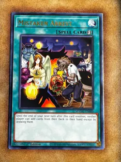 Yugioh Mistaken Arrest MAGO-EN080 Rare 1st Ed NM - Image 1