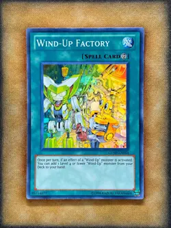 Yugioh Wind-Up Factory GENF-EN054 Super Rare NM - Image 1