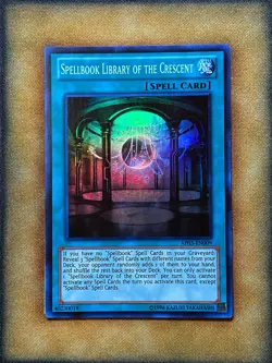Yugioh Spellbook Library Of The Crescent AP03-EN009 Super Rare NM - Image 1