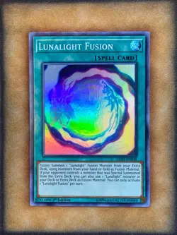 Yugioh Lunalight Fusion LED4-EN048 Super Rare 1st Ed NM - Image 1