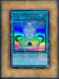 Yugioh Pot of Benevolence TBC1-EN004 Parallel Ultra Rare Limited Edition NM - Image 1