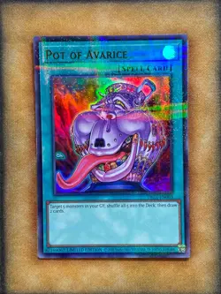 Yugioh Pot of Avarice TBC1-EN003 Ultra Parallel Rare Limited Edition NM - Image 1
