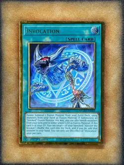 Yugioh Invocation MGED-EN044 Gold Rare 1st Ed NM - Image 1