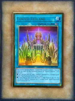 Yugioh Cursed Eldland MGED-EN048 Gold Rare 1st Ed LP - Image 1