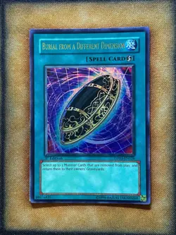 Yugioh Burial From A Different Dimension DP03-EN026 Ultra Rare 1st Ed NM - Image 1