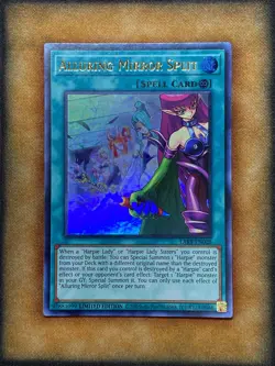 Yugioh Alurring Mirror Split LART-EN028 Ultra Rare Lost Art Promo NM - Image 1
