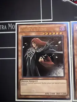 YuGiOh! Vanity's Fiend OP01-EN002 Ultimate Rare NM Near Mint X2 - Image 2