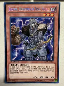 Yugioh Broww, Huntsman of Dark World LCJW-EN243 Secret Rare 1st Ed NM | PLAYSET - Image 4