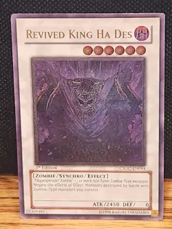 YUGIOH Revived King Ha Des CSOC-EN044 Ultimate Rare 1st Edition NM - Image 1