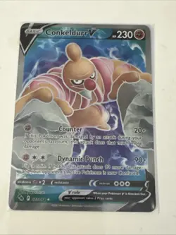 Conkeldurr V - 073/078 - Pokemon Go Sword & Shield Full Art Rare Card NM - Image 1