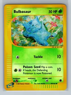 Pokemon Card - Bulbasaur 94/165 - Expedition Base Set - Reverse Holo - Image 1