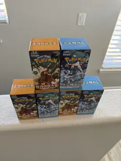 Pokemon Card Scarlet&Violet Snow Hazard+Clay Burst Booster Box SETS Korean 6 PCS - Image 2
